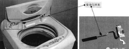 波轮洗衣机门开关的结构和原理图解