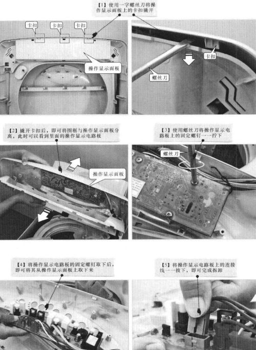 波轮式洗衣机的拆卸方法