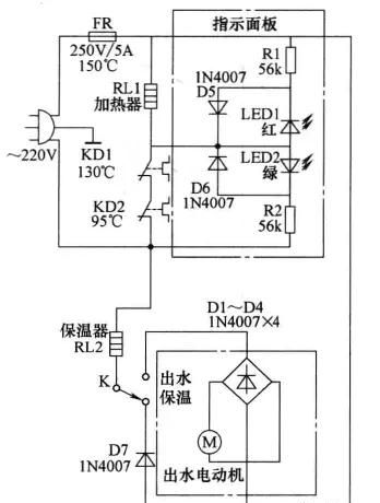 豆浆机、电热水壶控制电路简介