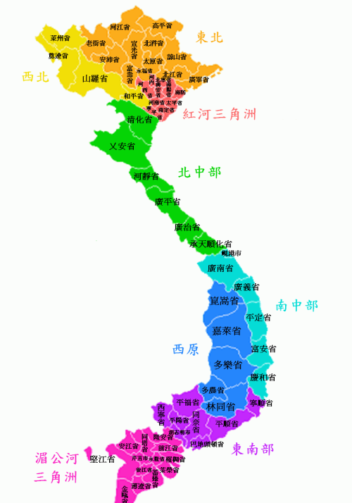 越南行政区划及主要城市概况图(越南行政区划及主要城市概况介绍)