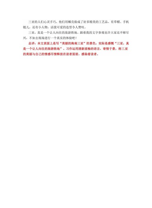 作文名师指导(名师点评作文示例)