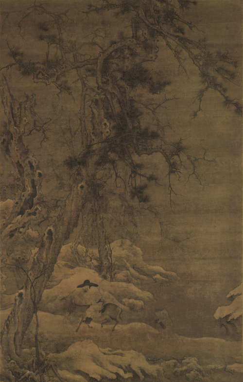 古代雪景山水画(古代雪景简笔画)