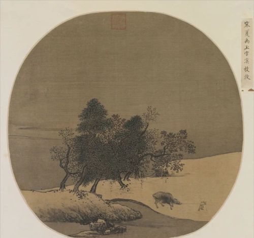 古代雪景山水画(古代雪景简笔画)