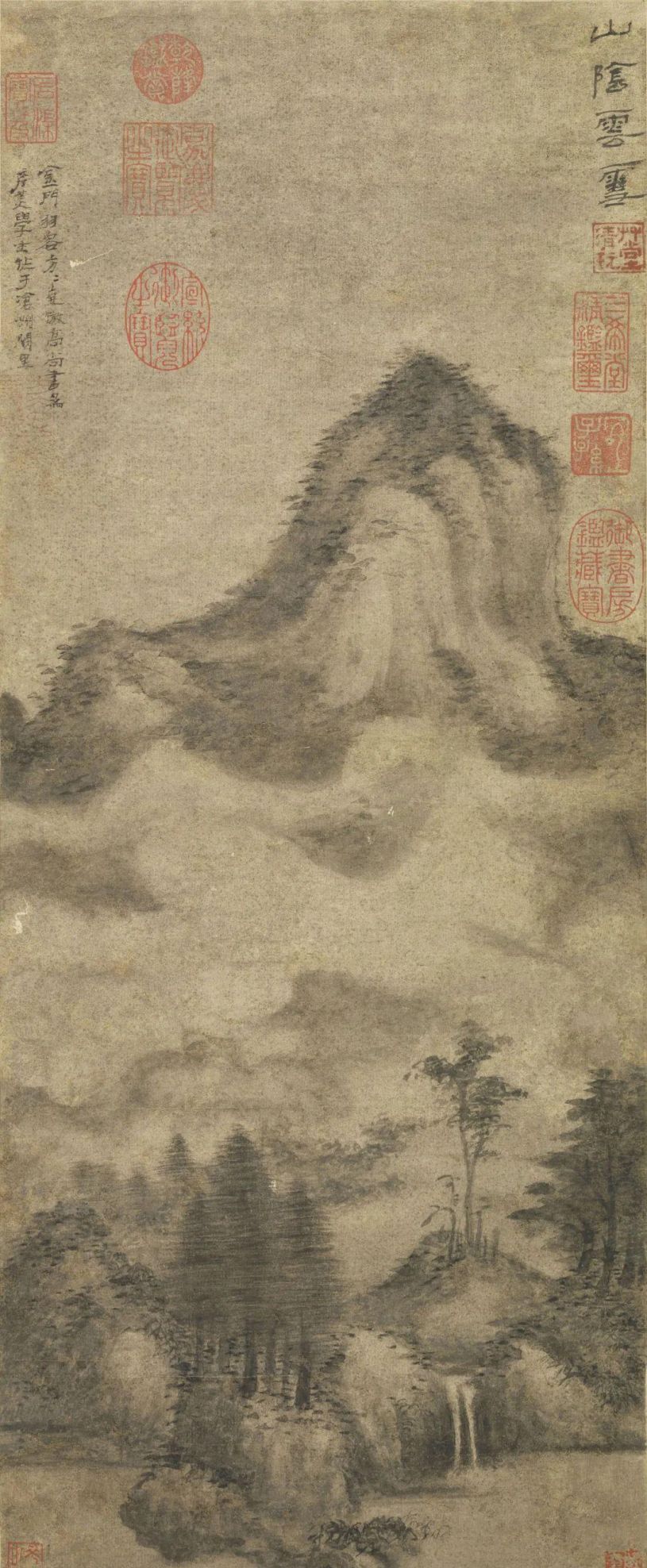 古代雪景山水画(古代雪景简笔画)