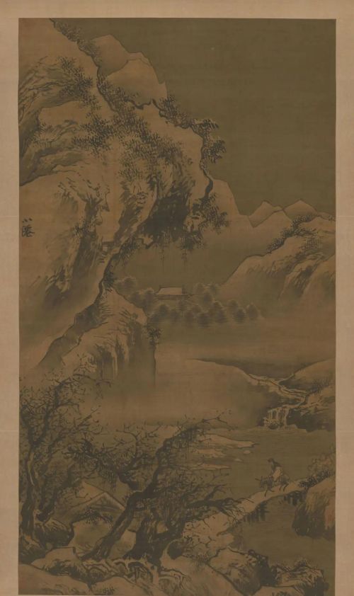 古代雪景山水画(古代雪景简笔画)