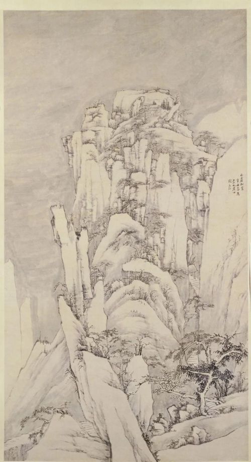 古代雪景山水画(古代雪景简笔画)