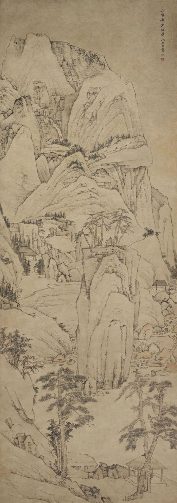 古代雪景山水画(古代雪景简笔画)