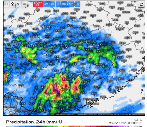 大范围降雨将重启，暴雨大暴雨袭击6省！分析：五一天气先好后坏