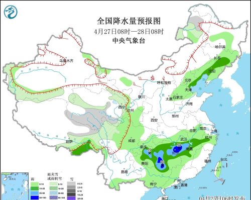 天气预报：明天26号，大雪暴雨中心范围确认，晚春要冷？农谚咋说