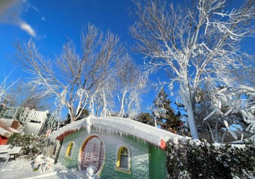 室外滑雪 趣味竞赛 老北京“冷”得别有风味