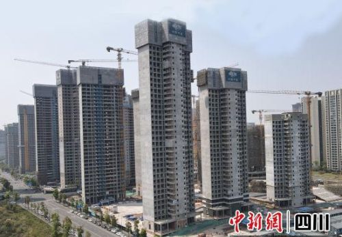 中国十九冶天府中心国际社区58亩地块项目四栋住宅楼通过主体结构分段验收