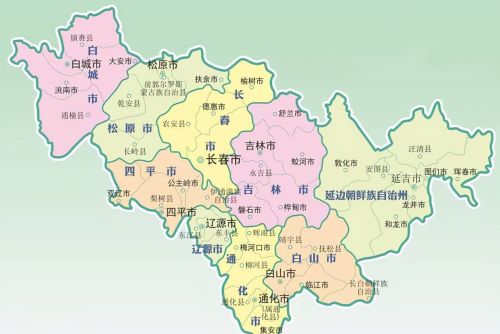 吉林省区划优化思考，长春、四平“合并”，敦化升格省直管市