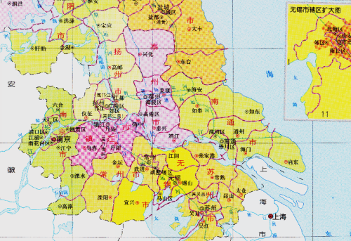 泰州市的区划调整，江苏省的第9大城市，为何有6个区县？