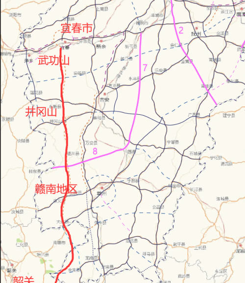 宜井遂高速2023年通车，南北走向途经这些地方，直通广东韶关