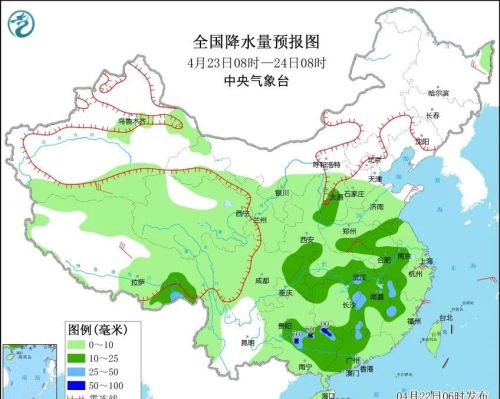 明天23号，新一轮降雨来袭，大雨暴雨即将“开启”，全国天气预报