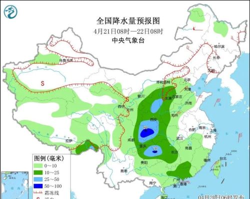 明天（21号）新一轮降雨即将“开启”，大雨暴雨“侵袭”下列区域