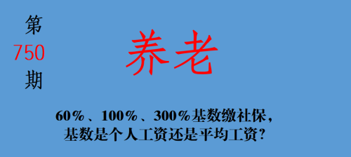 60%、100%、300%基数缴纳社保，基数是个人工资还是平均工资？