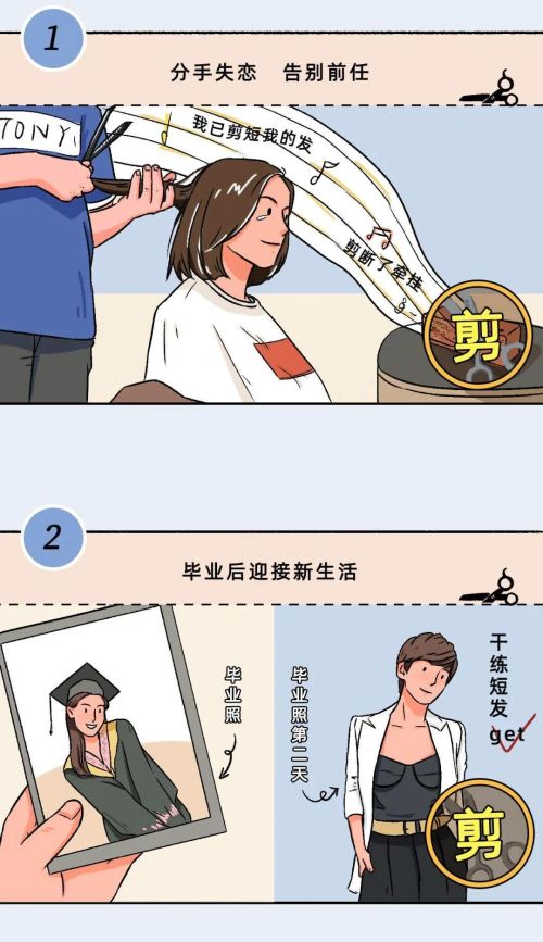 女孩子把头发剪成短发是多么的“爽”啊？