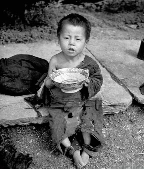 40张老照片看80年前河南湖南大饥荒的真实状况