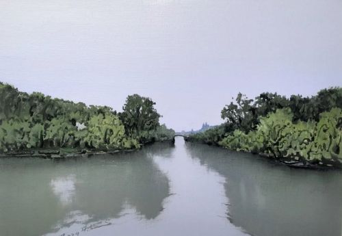 湖光春色|陆庆龙小幅油画风景作品展在瘦西湖艺术中心即将开展