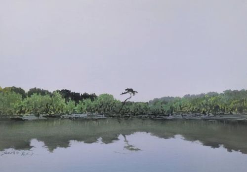 湖光春色|陆庆龙小幅油画风景作品展在瘦西湖艺术中心即将开展