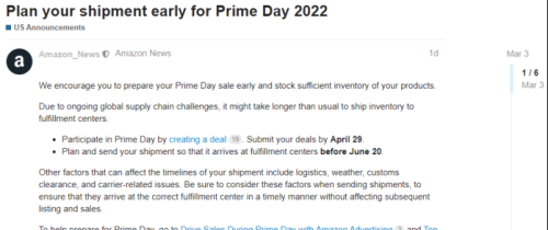 第10周亚马逊大事丨卖家为Prime Day预热，新卖家最高享5万美金