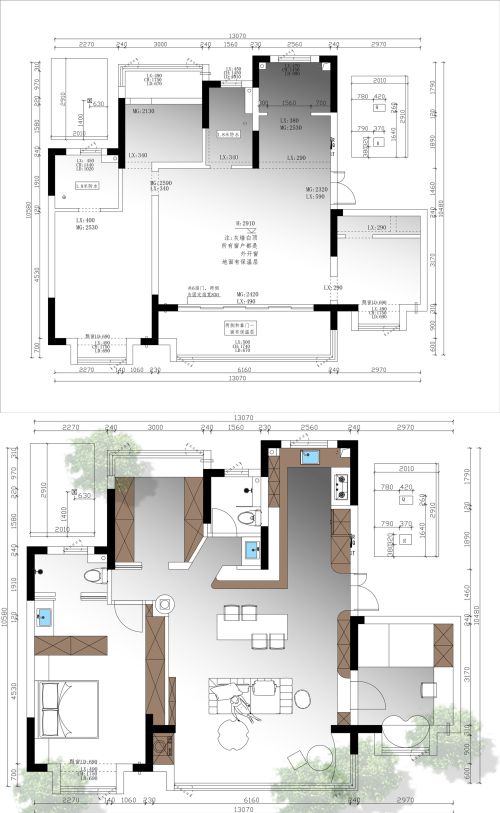 合肥128㎡，父母同城不同住有多爽，沙发正对窗户，纯粹为了看景