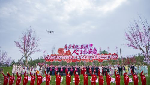 安康高新区桃花源数百亩桃花盛开，快去赴一场春日醉美盛宴