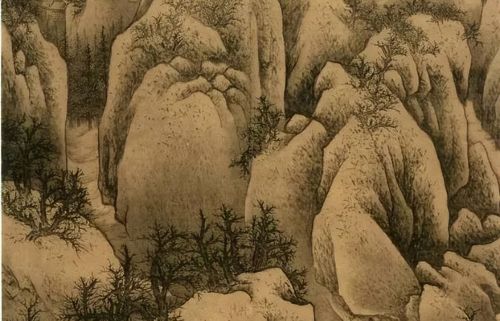 文人画家的炙热，雪景山水画，是运用了何种方法？