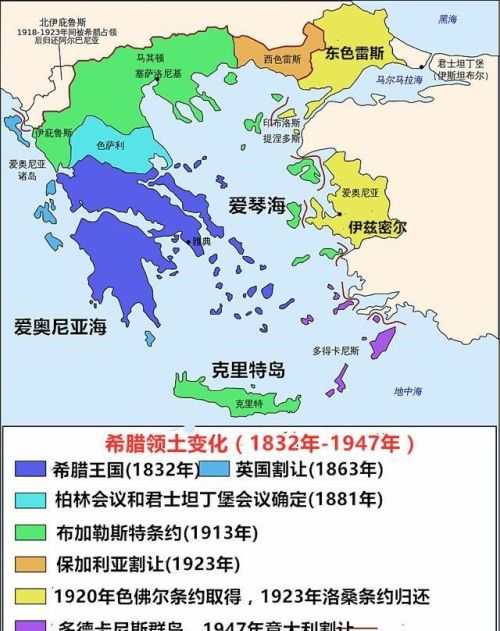 海岸线抵到土耳其家门口，几乎独占爱琴海，希腊为何这么霸气？