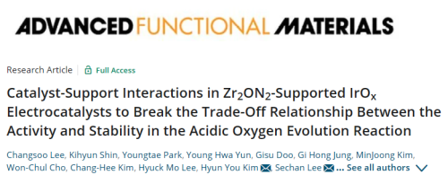 AFM: Zr2ON2负载的IrOx打破酸性OER活性与稳定性之间的权衡关系