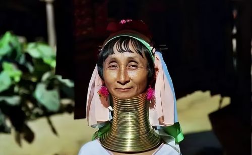 缅甸长颈族女人，一生只有三次机会拿下铜环：结婚、生子、死亡