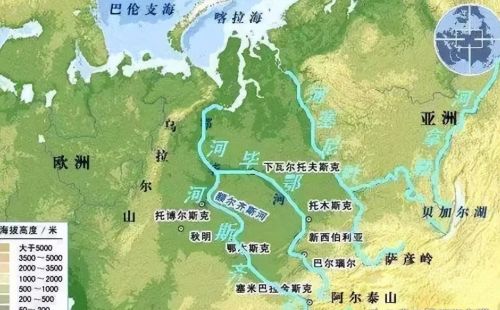 中国唯一汇入北冰洋的河流，为什么会自东向西流淌？