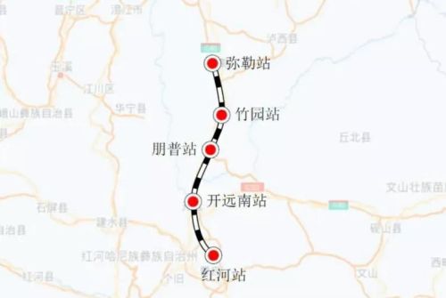 各铁路局管内高铁线路最新情况（2）-昆明局集团