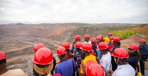 联合国非洲青年组织代表团参观华刚矿业