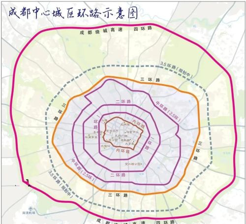 40年前成都城区没出一环，40年后的今天，成都已然十全十美的城市