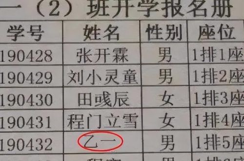 女孩因名字“极简”，才2笔，老师：太绕嘴，念不出口！