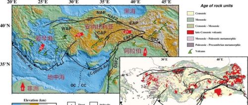 朱威谋等-GRL: 安纳托利亚地壳Lg波衰减成像及其对地幔上涌和高原隆升的启示