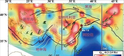 朱威谋等-GRL: 安纳托利亚地壳Lg波衰减成像及其对地幔上涌和高原隆升的启示