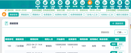 云HIS系统首页功能（springboot框架、Saas模式）