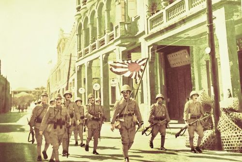 1939年入侵海南岛海口琼山（府城）的日寇影像