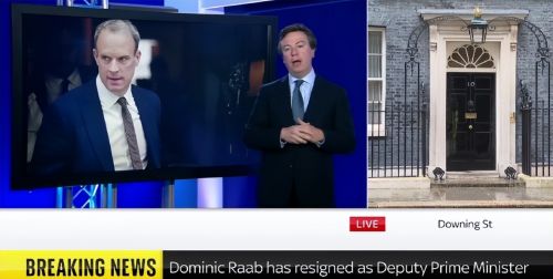 因被指控欺凌下属，英国副首相多米尼克·拉布因宣布辞职