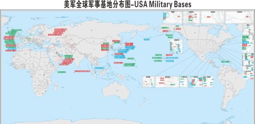 图表003——美军全球军事基地分布图