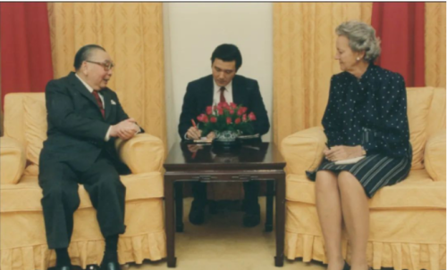 八十年代中后期，马英九担任蒋经国的英文翻译时的留影