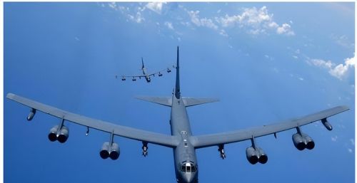 美国频派B-52轰炸机，是针对朝鲜还是中国？