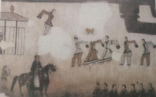 高句丽舞踊墓壁画：位于吉林集安，毗邻朝鲜，男人领舞也精彩