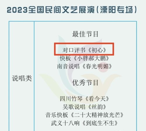 吉林省曲艺团参演全国民间文艺展演载誉而归