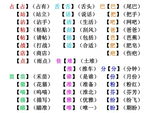 形近字加偏旁组成新字(形近字加偏旁组词)