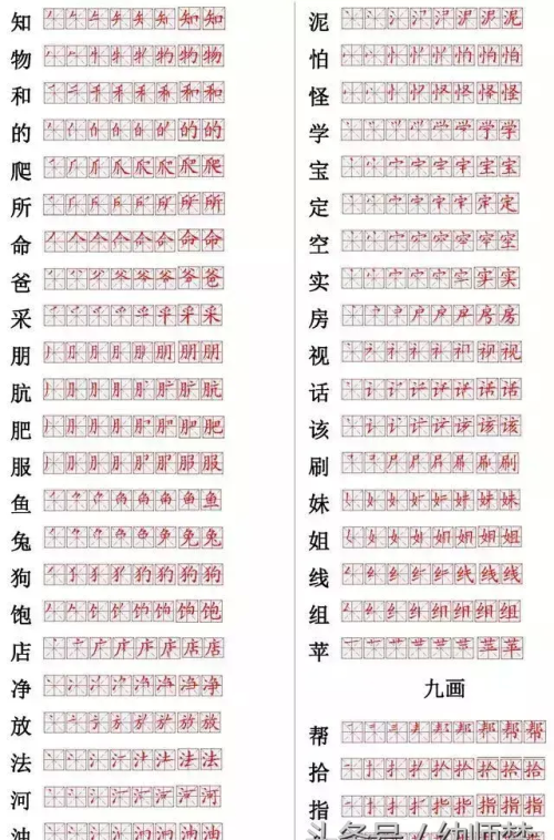 小学生560个汉字笔画笔顺表(小学560个汉字的笔画顺序)