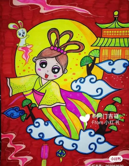 中秋节画画素材 简单(中秋节绘画素材简笔画)